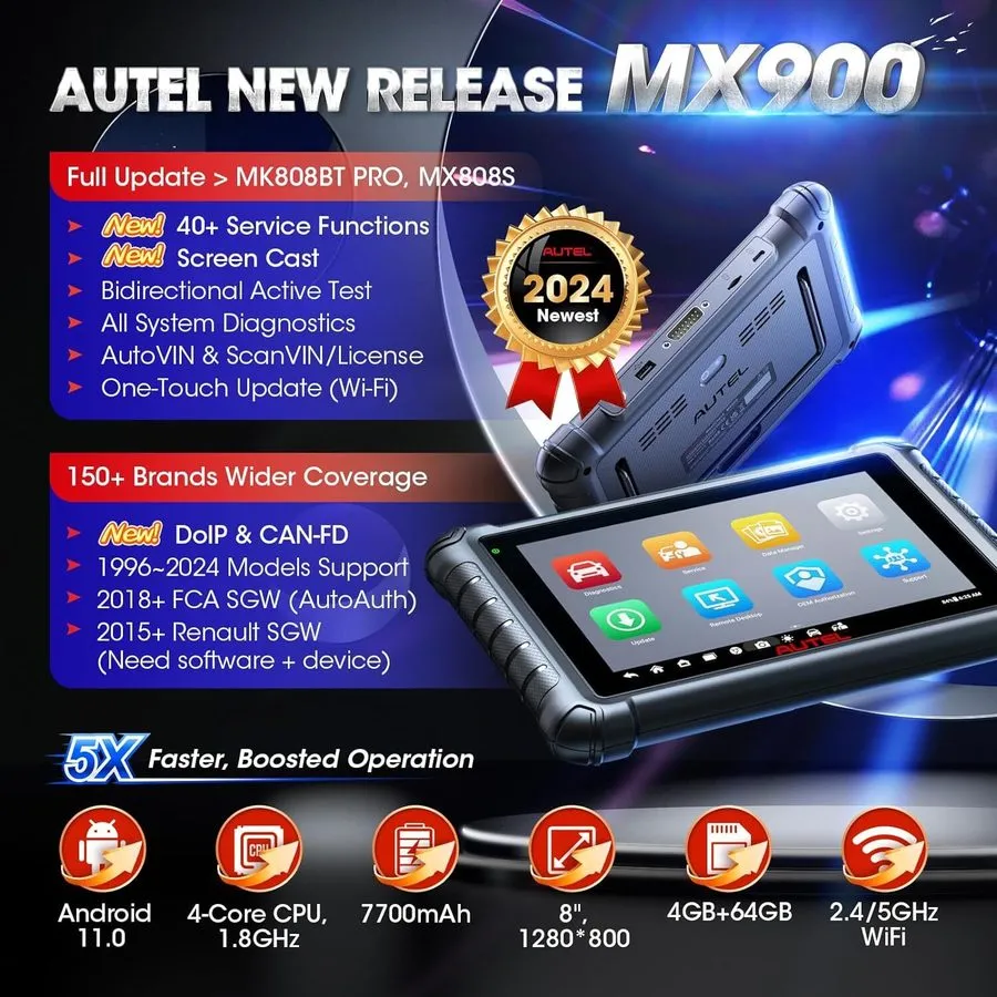 Диагностический сканер 2026 Autel MaxiCOM MK808S Bidirectional Auto Diagnostic S — фото лота 2