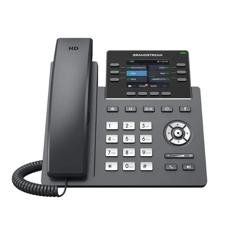 Grandstream GRP2613W 6-Line Carrier-Grade IP Phone Wi-Fi 6, Dual Gigabit Ports