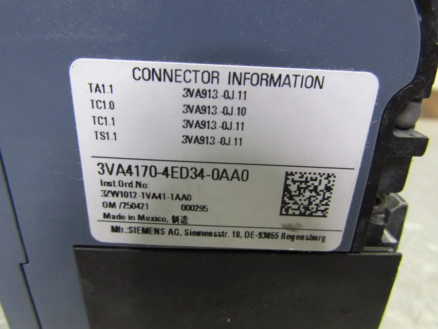 Автоматический выключатель Siemens 3VA4170-4ED34-0AA0 Circuit Breaker 3P/70A /48