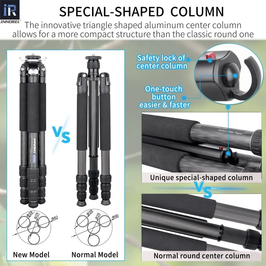 Фотокамера Carbon Fiber Tripod-GT284C Professional Compact Tripod — фото лота 2