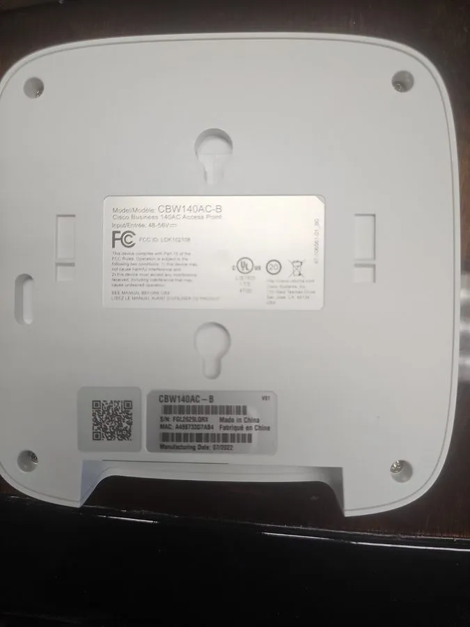 Точка доступа Wi-Fi CISCO BUSINESS 140AC CBW140AC-B POE WIRELESS WIFI NETWORK AC — фото лота 1
