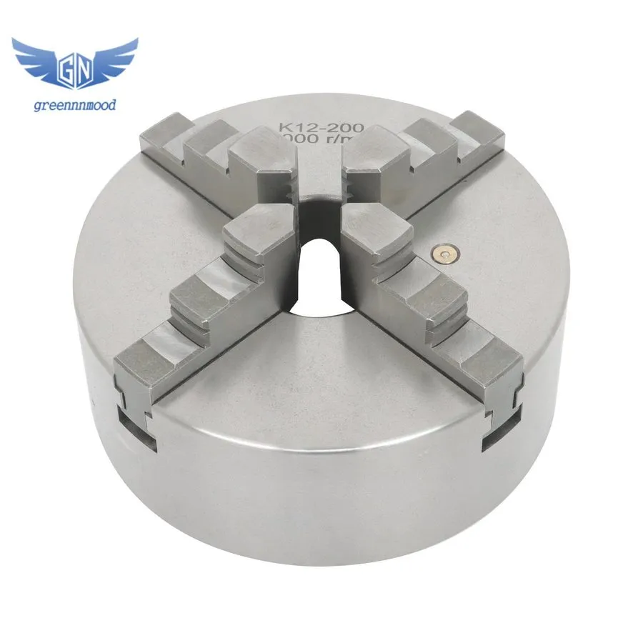 Режущий инструмент LABLT 8" 4 Jaw K12-200 Self Centering Lathe Chuck — фото лота 2