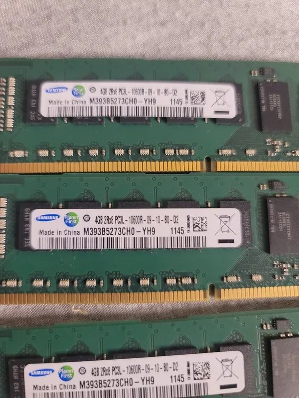 Модуль памяти Samsung 4GB RAM DDR3-1333 2Rx8 PC3L-10600R ECC REGISTERED M393B527