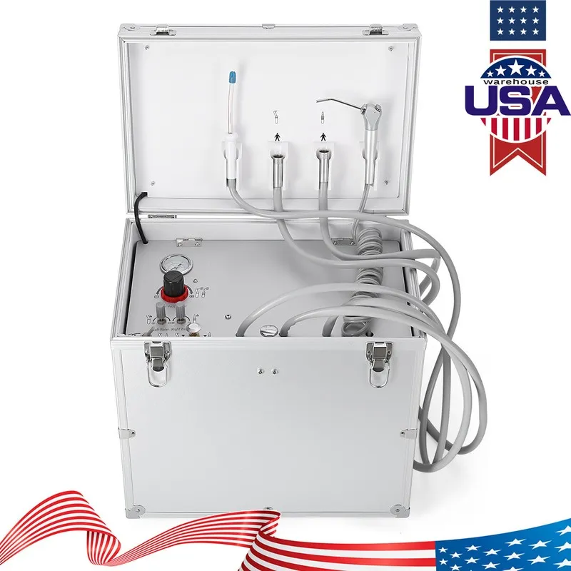 Компрессор Portable Dental Mobile Delivery Unit Rolling Box Air Compressor Sucti