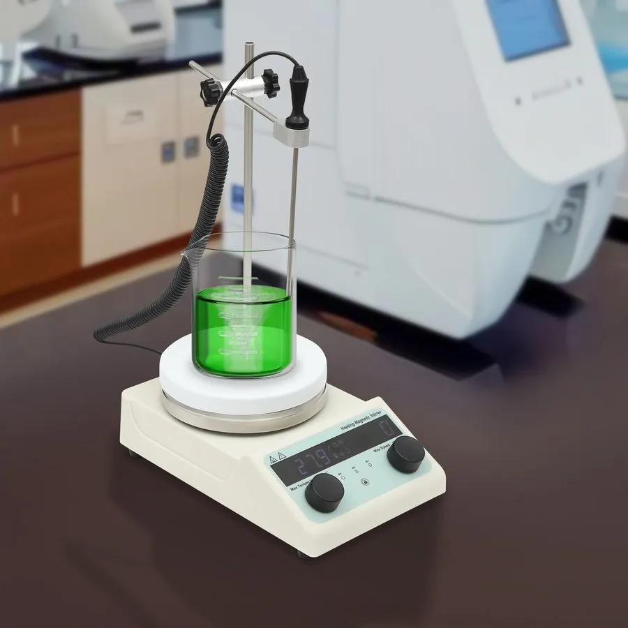 Магнитная мешалка 320W Magnetic Stirrer with Heating Plate Lab Efficient Mixer 1 — фото лота 2