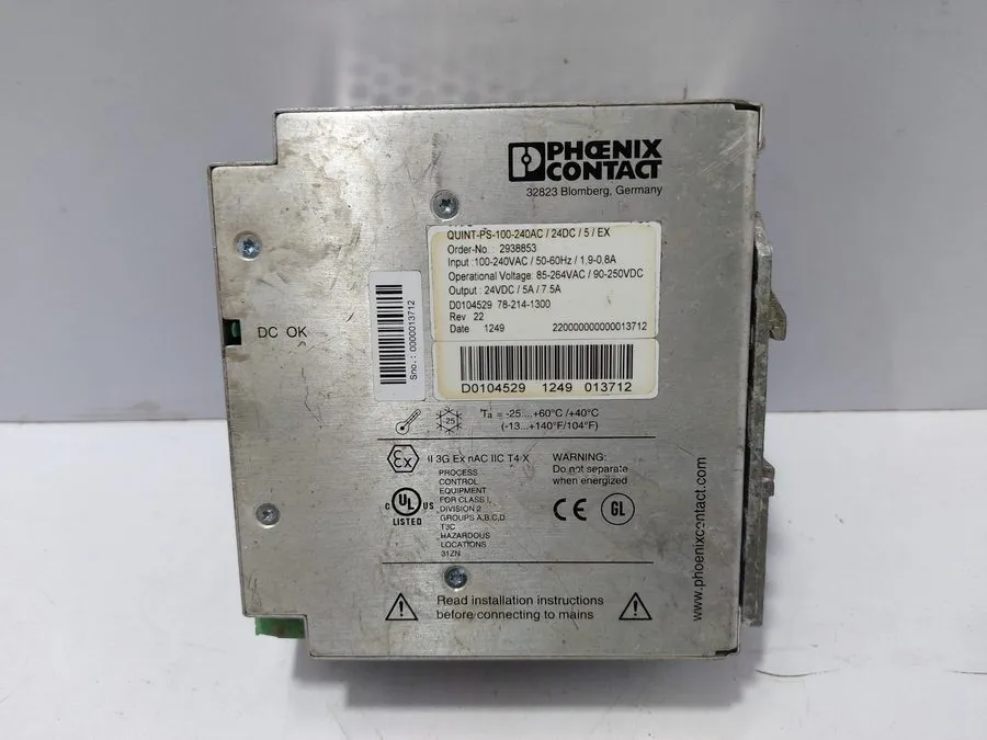 Блок питания Phoenix Contact QUINT-PS-100-240AC/24DC/5/EX 2938853 Power Supply