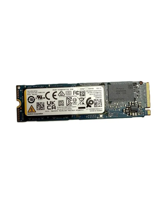 SSD-накопитель Kioxia 2280mm NVMe 1TB M.2 NVMe Gen 4.0 x 4 SSD KXG80ZNV1T02