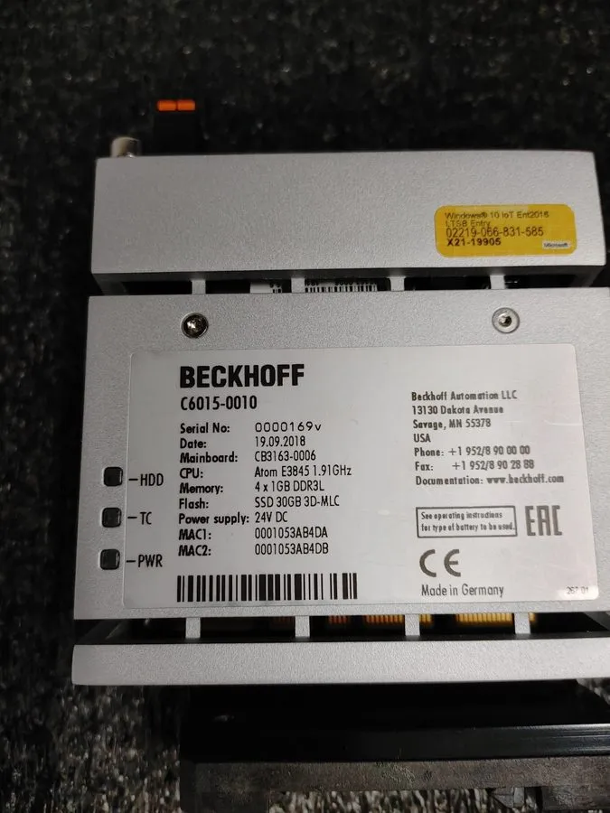 Промышленный компьютер Beckhoff C6015-0010 Ultra Compact Industrial PC
