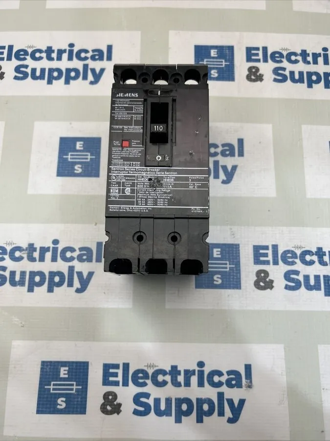 Автоматический выключатель Siemens Sentron HHED63B110 110 Amp 3 Pole 600V Circui