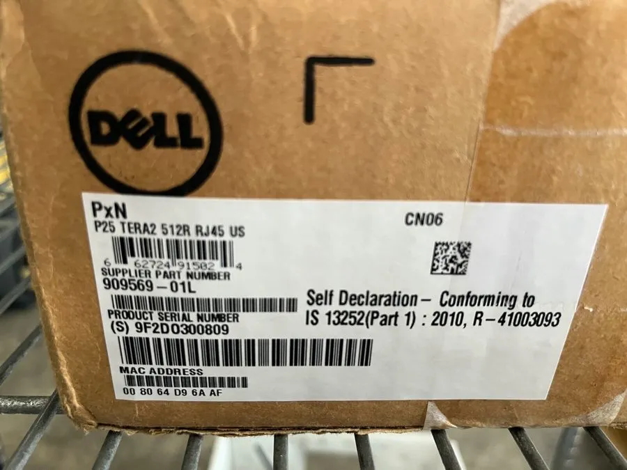 Тонкий клиент Dell WYSE Zero Thin Client PxN P25 TERA2 512R RJ45 US 909569-01L