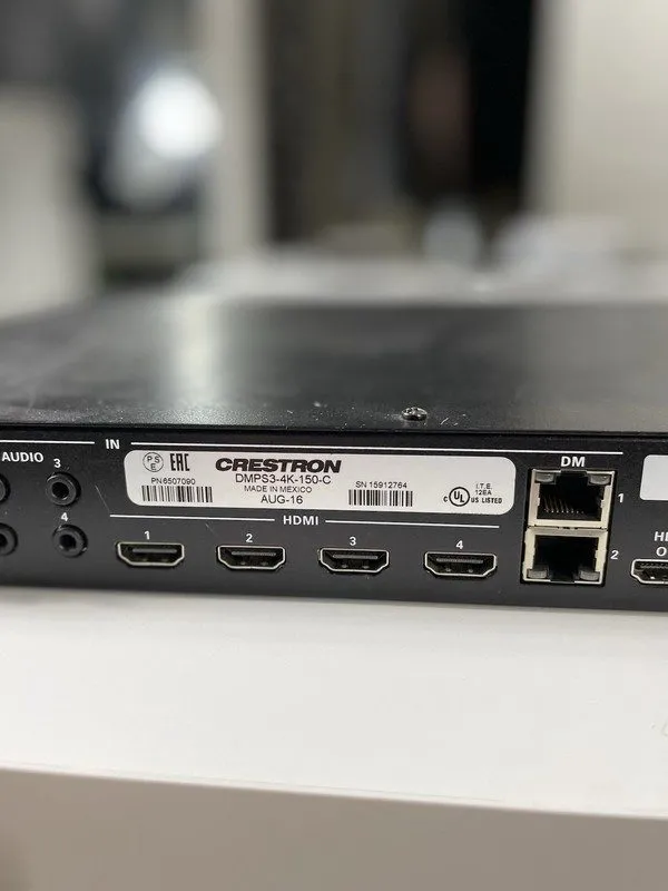 Видеокоммутатор Crestron DMPS3-4K-150-C 4K HDMI Presentation Switcher (Damaged)  — фото лота 2