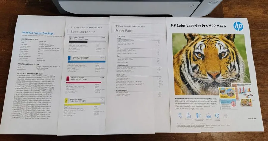 Лазерный принтер HP Laserjet Pro MFP M476nw All-in-One Color Laser Printer 2.4k  — фото лота 4