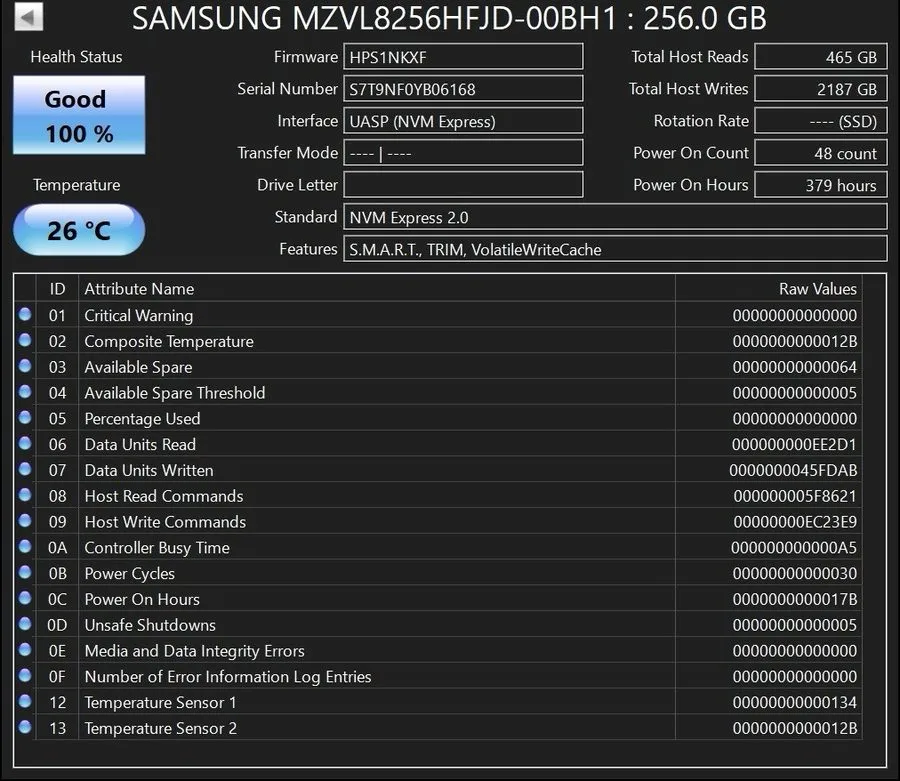 SSD-накопитель Samsung PM9C1B 512GB NVMe PCIe Gen4x4 M.2 2280 SSD Drive
