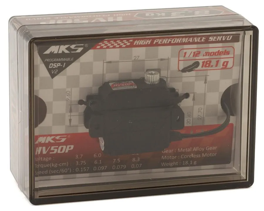 Электронный компонент MKS Servos HV50P 1/12 Metal Gear High Voltage Servo [MKS-H — фото лота 2