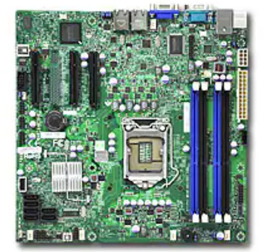 Материнская плата SUPERMICRO MBD-X9SCL LGA1155 Intel ® C202 chipset mini ATX mot — фото лота 1
