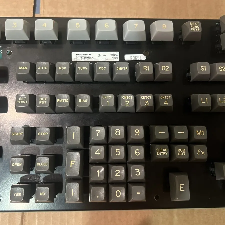 Клавиатура Fisher Rosemount ProVox Provue Fullstroke keyboard DC6431 40B1771X022 — фото лота 2