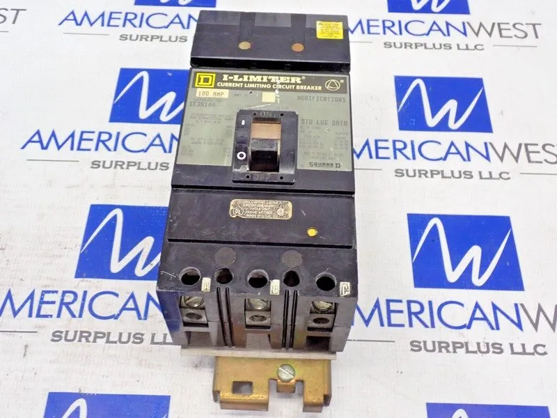 Автоматический выключатель Square D IF36100 100 Amp 3 Pole 600V I-Limiter Circui