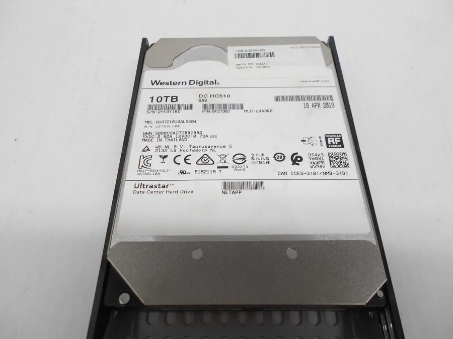 Дисковая полка NETAPP X380A 10TB 7.2K 12G SAS 3.5" HARD DRIVE 108-00549 DS4246 D
