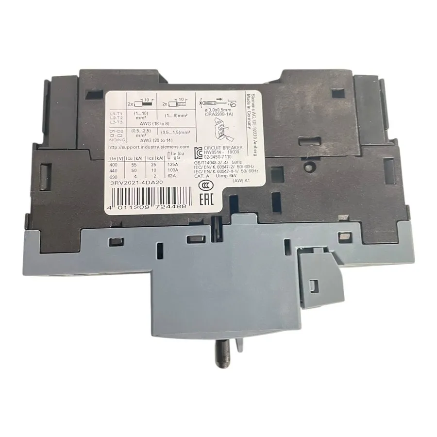 Автоматический выключатель SIEMENS 3RV2021-4DA20 SIRIUS MOTOR PROTECTION CIRCUIT — фото лота 1