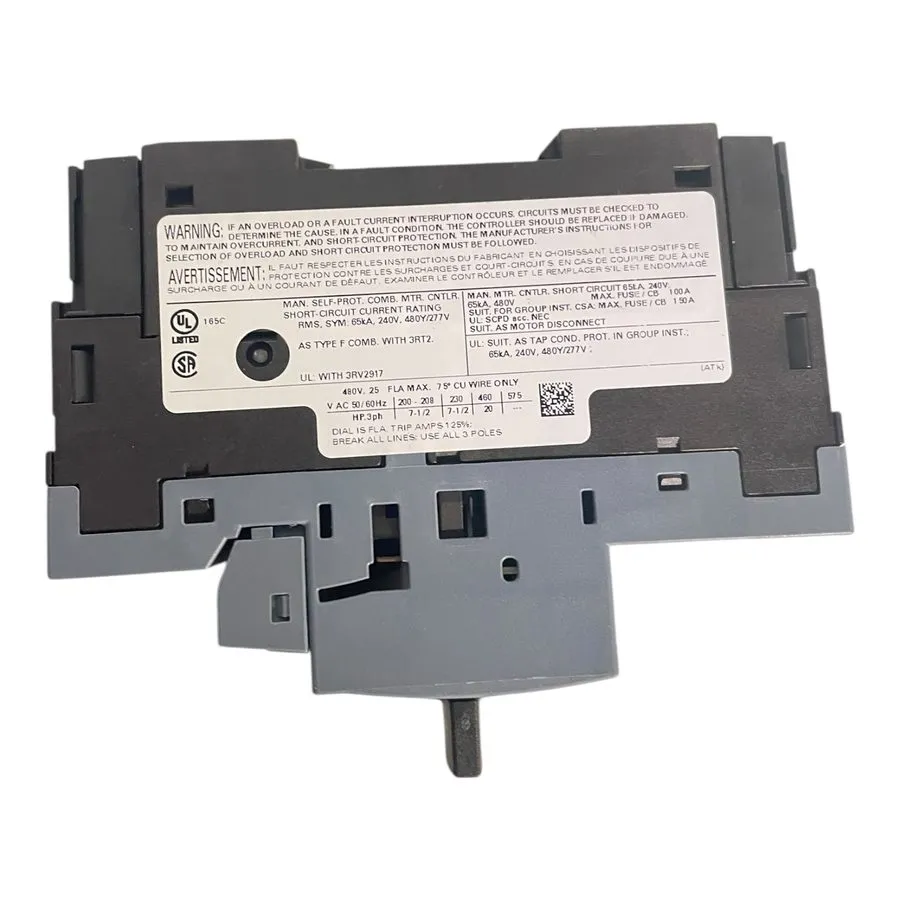 Автоматический выключатель SIEMENS 3RV2021-4DA20 SIRIUS MOTOR PROTECTION CIRCUIT — фото лота 2