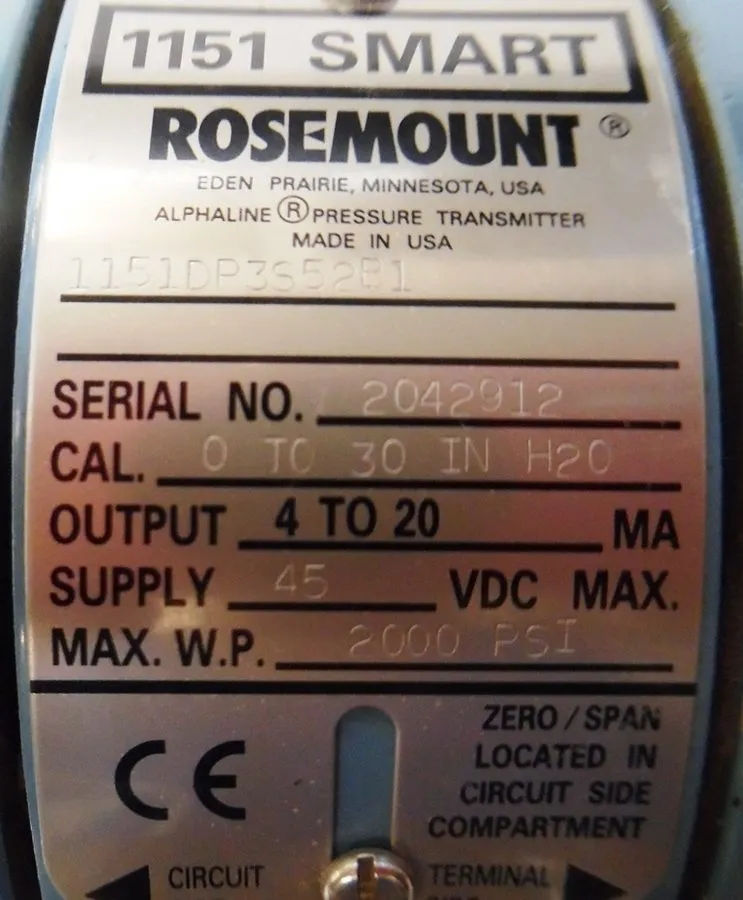 Датчик давления ROSEMOUNT 1151DP3S52B1 PRESSURE TRANSMITTER NSMP