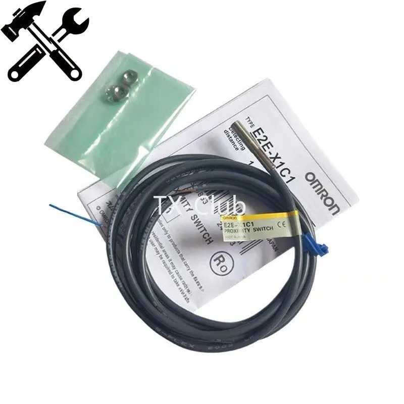 Датчик приближения Omron E2E-X1C1 Proximity Sensor, NPN NO, 1mm Range, 12-24VDC,
