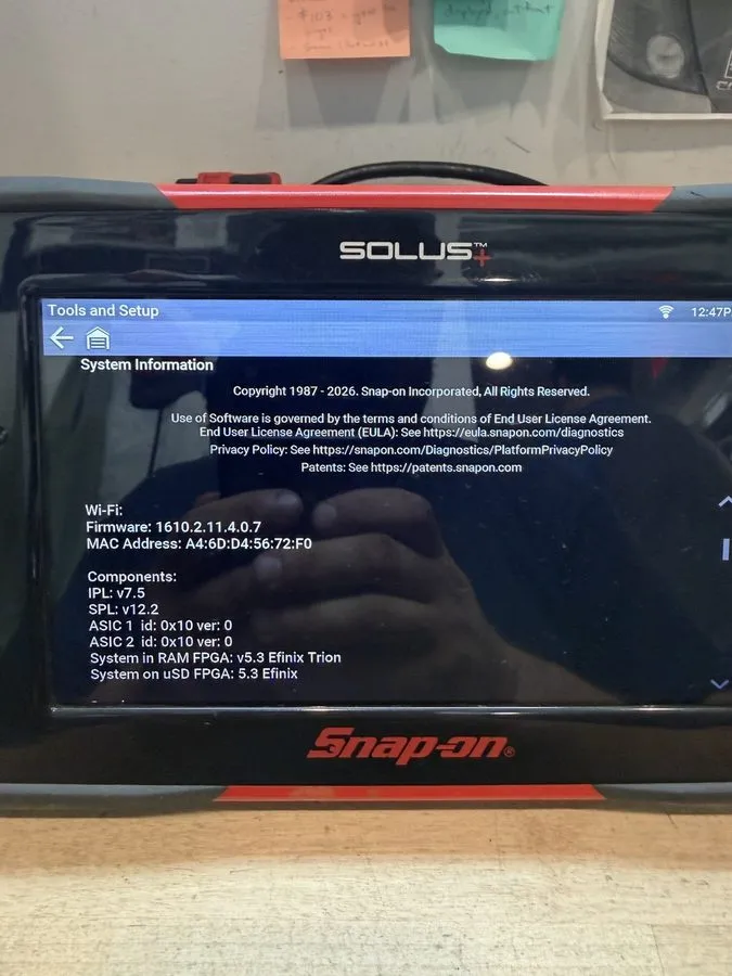 Диагностический сканер Snap-on Tools EESC337 SOLUS + Plus Automotive Scanner 25. — фото лота 1