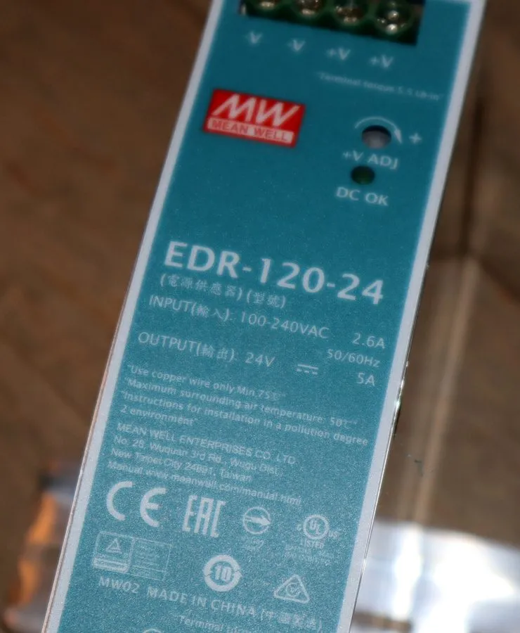 IIoT-устройство EDR-120-24 120W 24VDC 5Amp Industrial DIN Rail Power Supplies 24