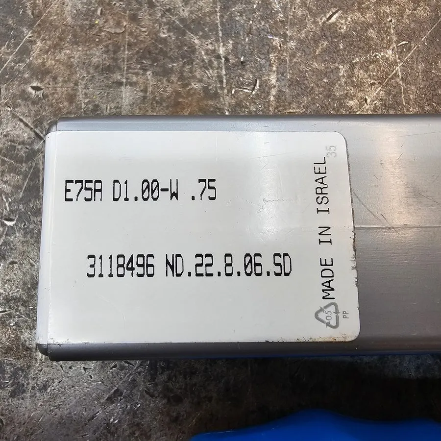 Режущий инструмент Iscar 1" Ø 3/4" DOC 2FL End Mill E75A D1.00-W.75 APKT 1003 Ca