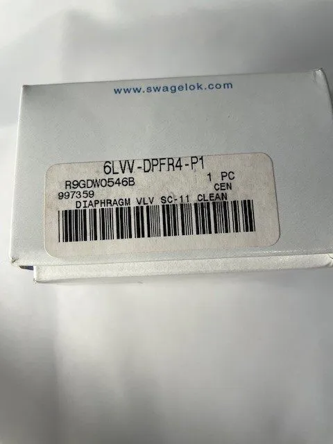 Клапан SWAGELOK 316L VIM-VAR UHP DIAPHRAGM SEALED VALVE 6LVV-DPFR4-P1 — фото лота 2