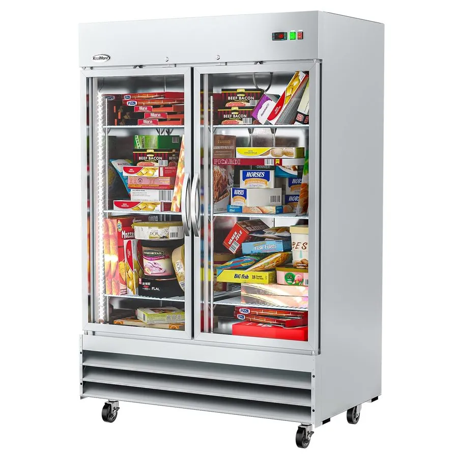 Холодильный шкаф Koolmore RIR-2D-GD 54" 2-Glass Door Reach-In Refrigerator, 47 c