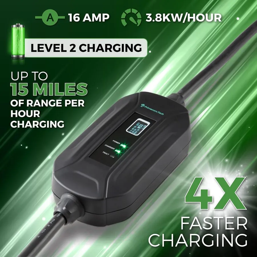 Аккумулятор Level 2 EV Charger (40Amp, 240V, NEMA 14-50P), Portable Electric Veh