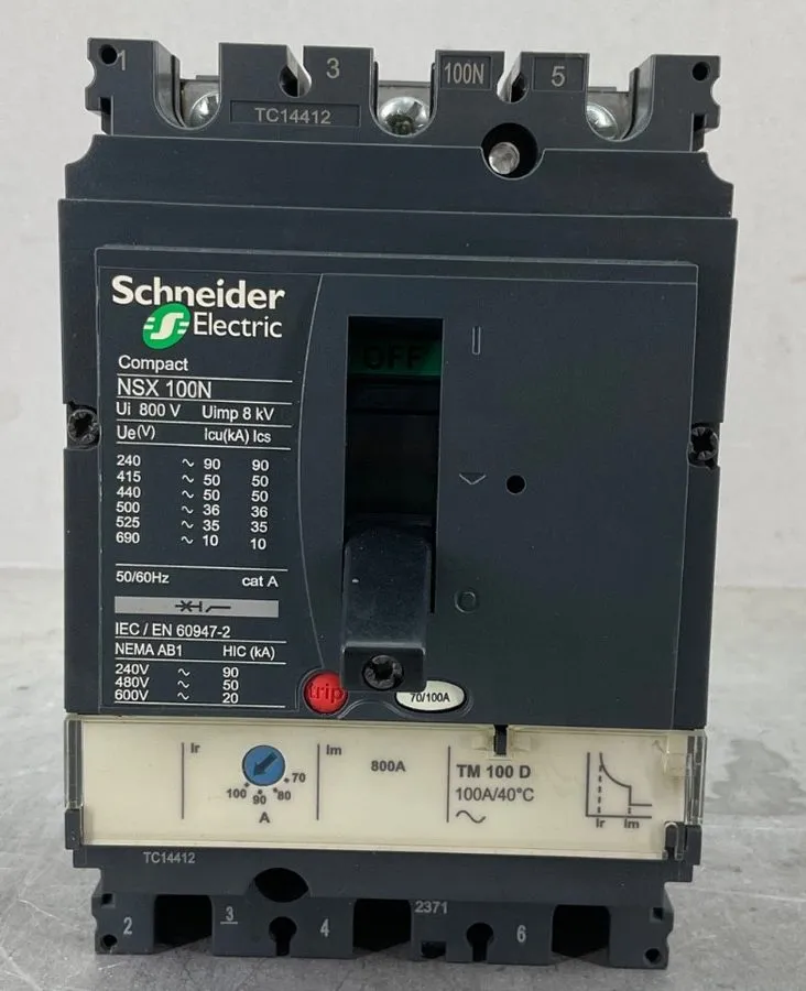 Автоматический выключатель SCHNEIDER ELECTRIC NSX100N CIRCUIT BREAKER 100 A 3P 8
