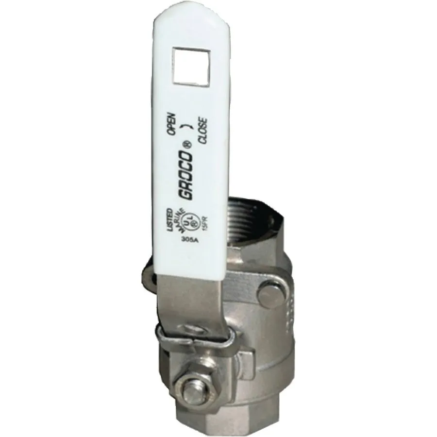 Клапан GROCO 2" NPT Stainless Steel In-Line Ball Valve [IBV-2000-S]