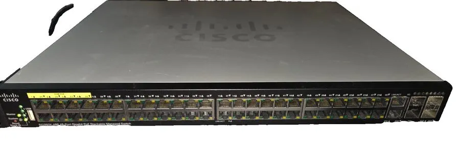 Коммутатор Cisco SG350X-48P 48-Port Gigabit PoE+ Stackable Managed Switch — фото лота 1