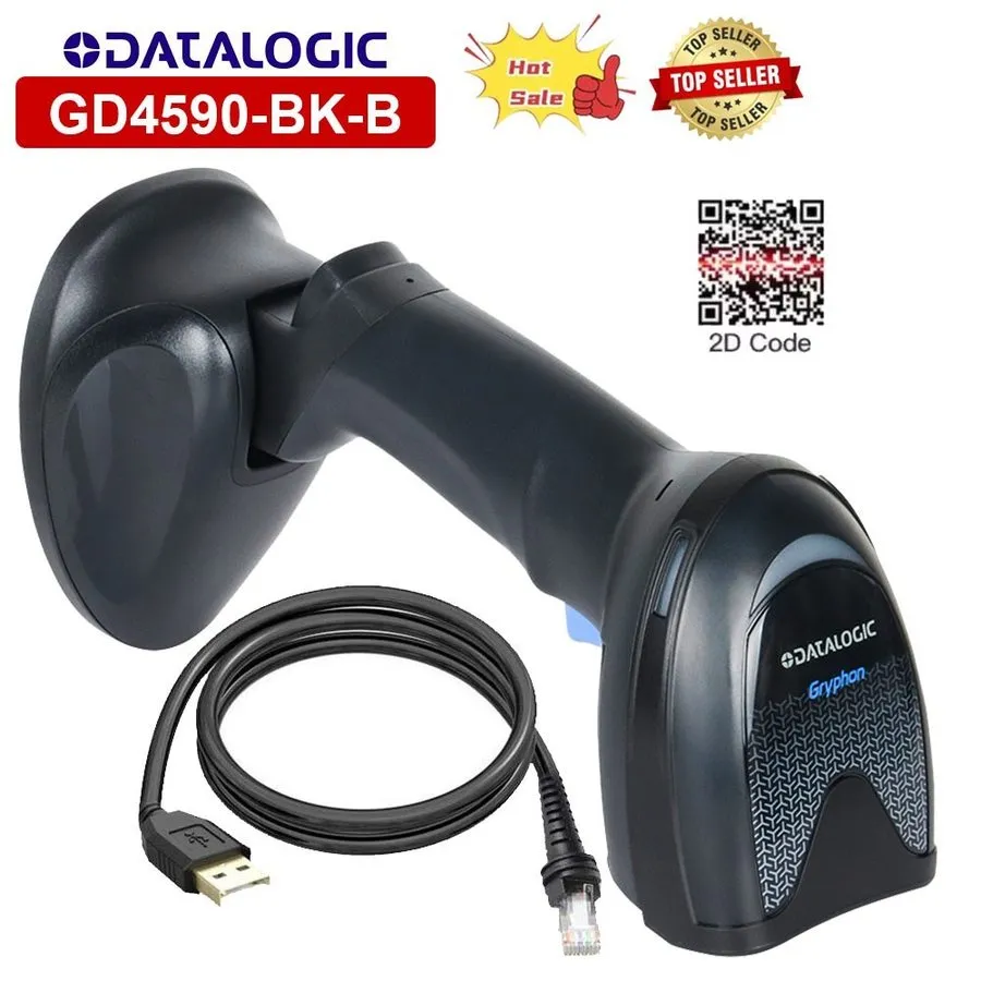 Сканер штрих-кода Datalogic 1D 2D Gryphon GD4590-BK-B Handheld USB Barcode Scann