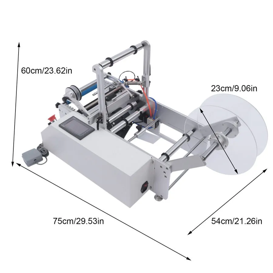 Этикетировщик Semi-Auto Round Labeling Machine, 20- /min Bottle Label Applicator — фото лота 1