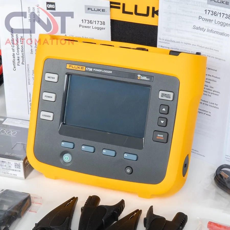 Анализатор Fluke 1738 Three Phase Power Quality Logger Analyzer 10.24 kHz — фото лота 1