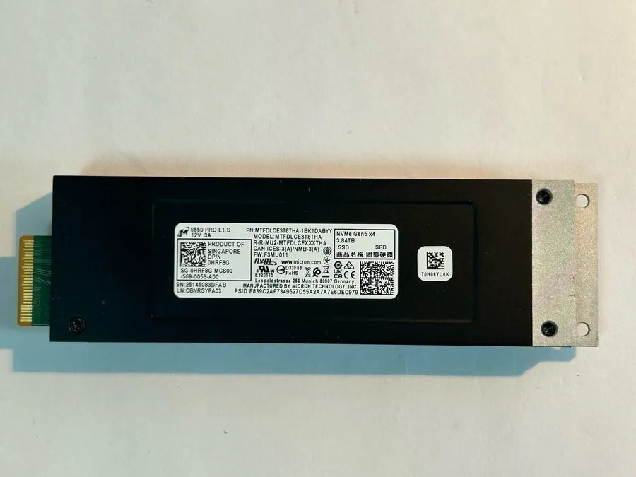 SSD-накопитель Micron SSD 9550 PRO 3.84TB E1.S (NVMe )PCIe 5.0 x4 MTFDLCE3T8THA