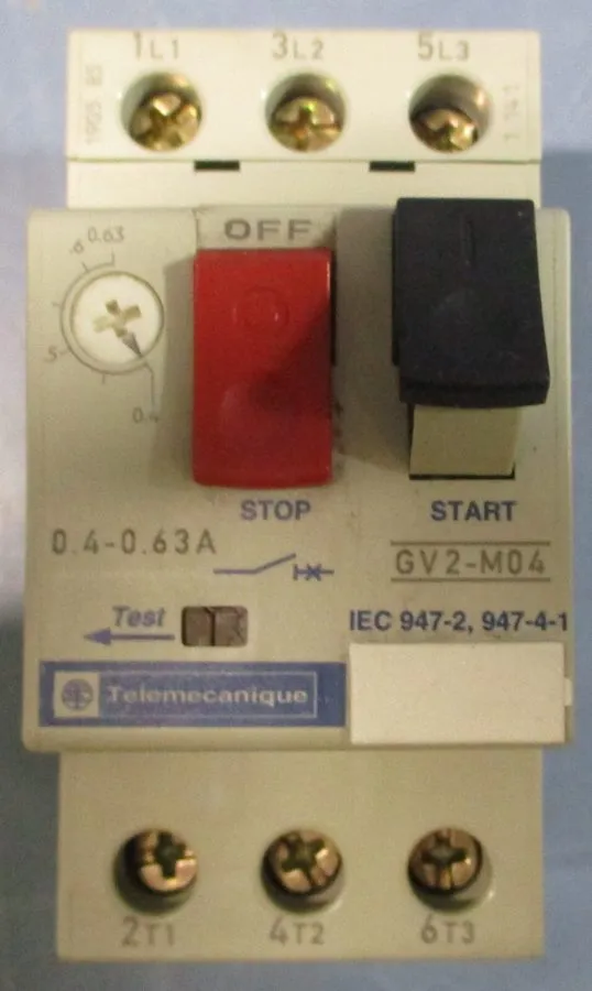 Автоматический выключатель TELEMECANIQUE GV2-M04 MOTOR CIRCUIT BREAKER, 0.4-0.63