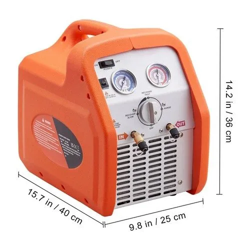 Станция обслуживания кондиционеров AC Refrigerant Recovery Machine 3/4 HP, 29.5l — фото лота 2