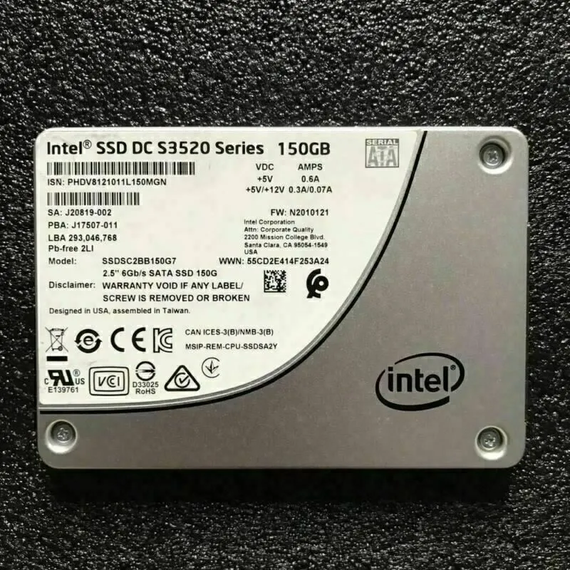 SSD-накопитель Intel DC S3520 150GB Enterprise SSD 2.5" SATA Solid State Drive S