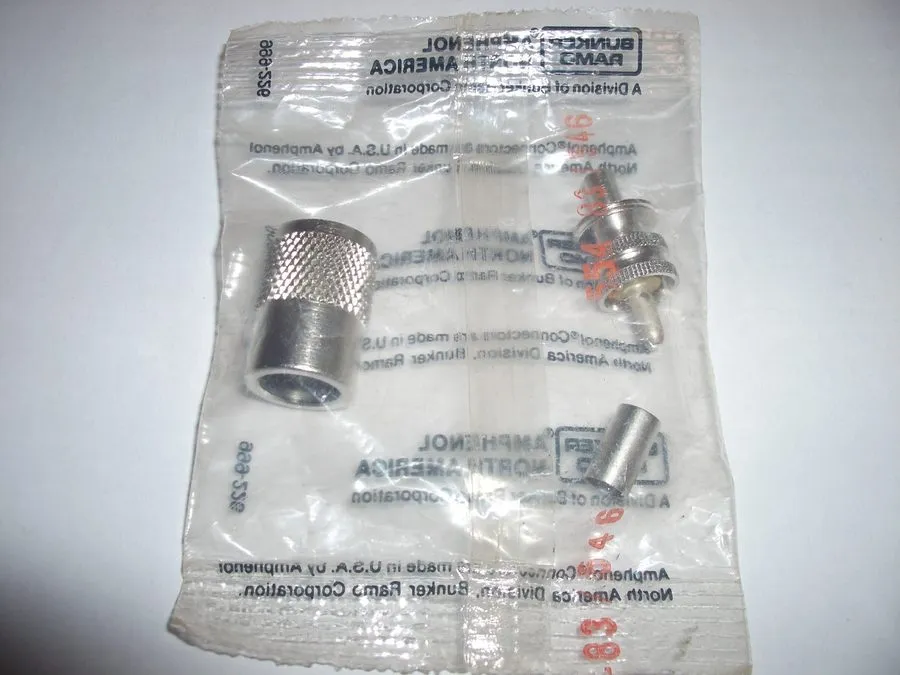 Разъём AMPHENOL 83-89 PL-259 UHF MALE CRIMP-ON ANTENNA CONNECTOR