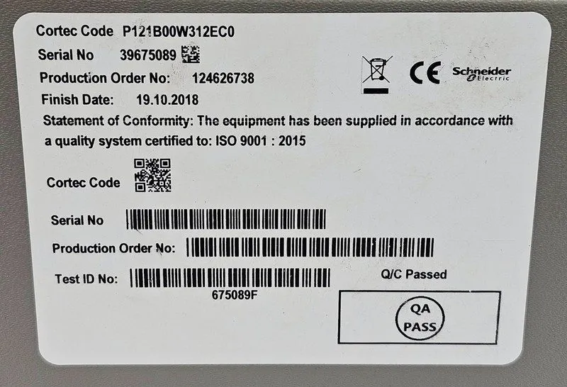 Реле защиты Schneider MiCOM P121 B00W312EC0 OVERCURRENT PROTECTION RELAY