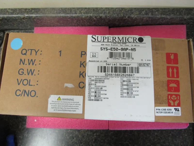 Сервер SUPERMICRO SYS-E50-9AP-N5 MODEL E50-40