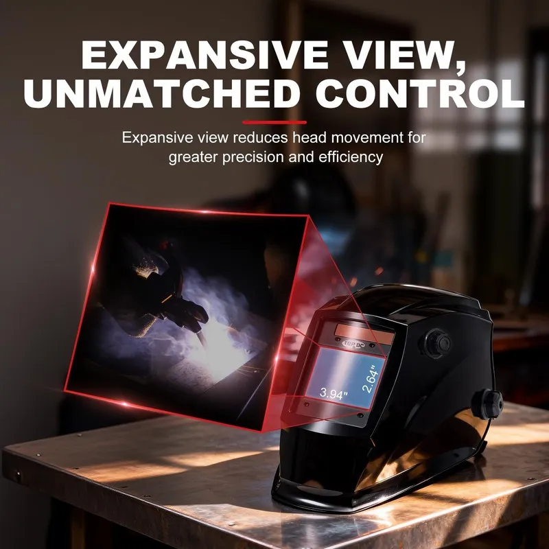 Сварочная маска TOPDC Auto Darkening Welding Helmet 3.94x2.64 in Viewing Screen