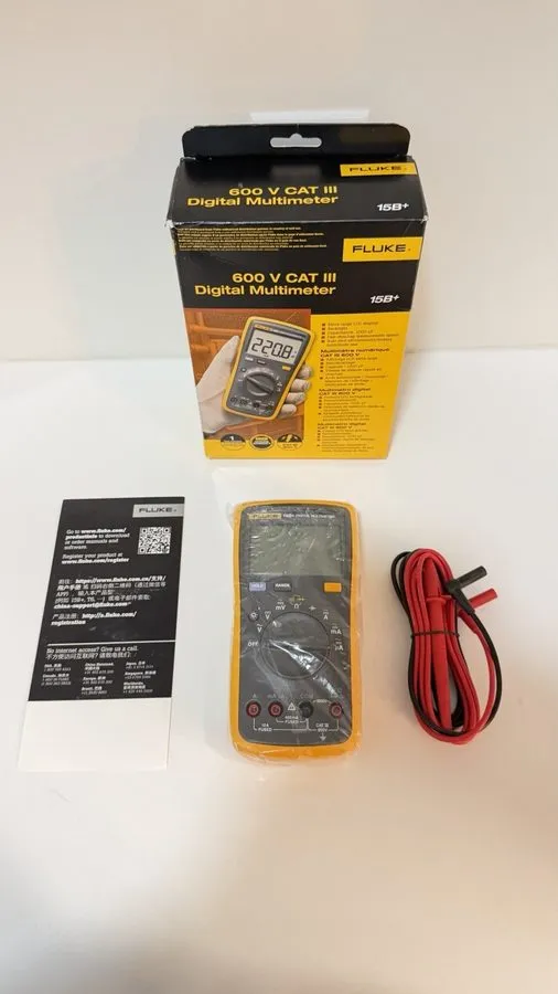 Тестер FLUKE 15B+ CAT III 600V DIGITAL MULTIMETER