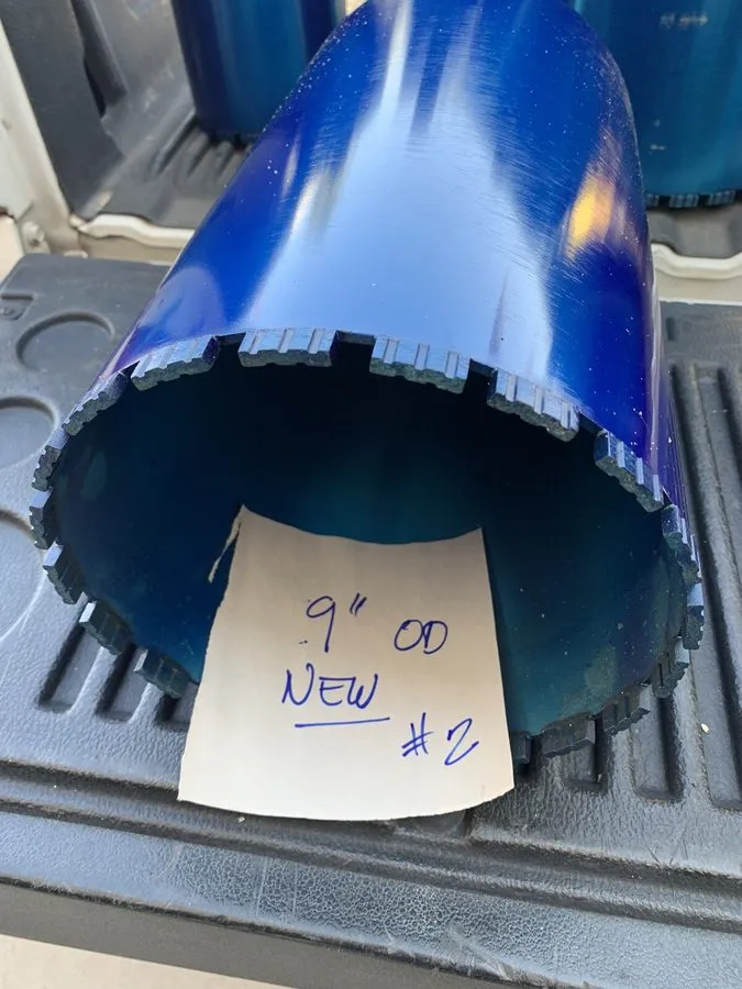 Оборудование TMS 9” Diameter Wet Core Drill Bit Concrete Rock Boring Other Sizes — фото лота 1