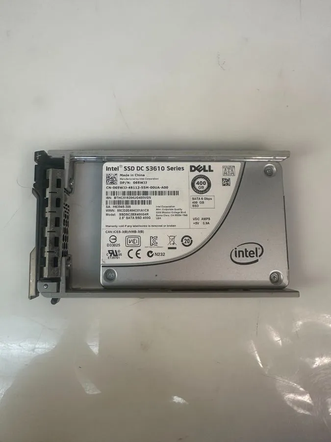 SSD-накопитель 65WJJ DELL INTEL DC S3610 400GB SATA 6Gb/s 2.5" SSD 065WJJ SSDSC2