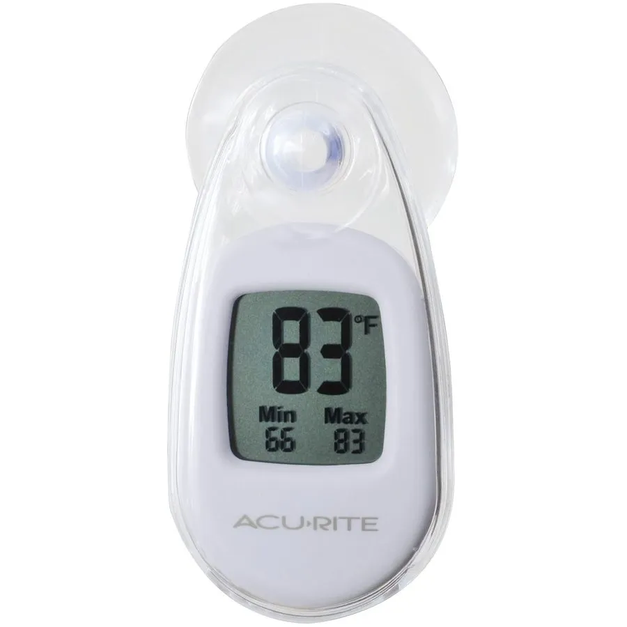Вакуумная присоска Indoor Outdoor Thermometer 00315A2 White Suction Cup Weather 